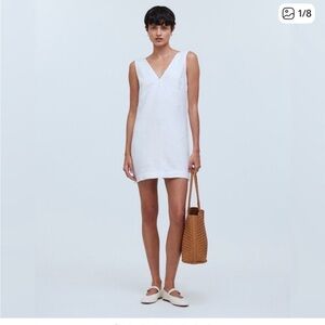 Madewell Ariana V-Neck Mini Dress - L